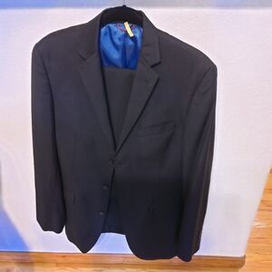 Worn Once Billy London Black Suit 40L Jacket/ 33W 32L Pants*